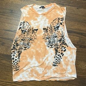Leopard muscle tee